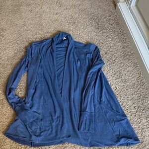 Athleta Women's Blue Open Front Cardigan/wrap